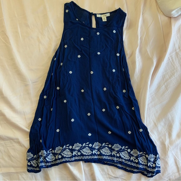 Miami Y2K Navy Blue Floral Tank Top with Patterns - Picture 6 of 8